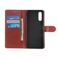 Miniatyrbild 3 av 6: Flip Stand Leather Wallet Case For Sony Xperia 10 III Brown