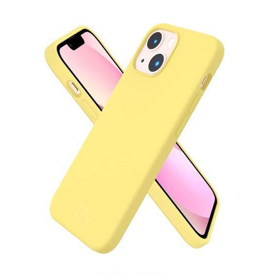 RV Liquid Silicone Case For iPhone 14 Yellow