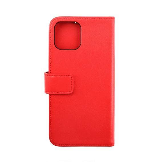 iPhone 14 Plus Plånboksfodral Läder Rvelon Färg Röd