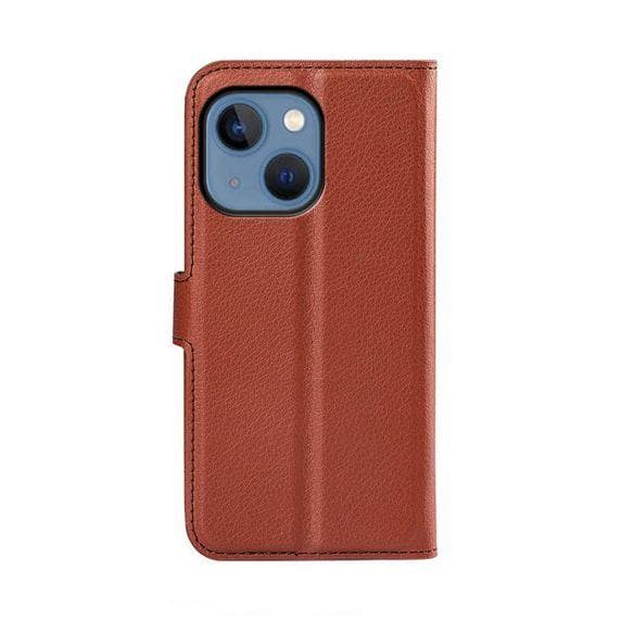 iPhone 14 Plånboksfodral med Stativ - Brun