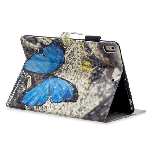 Fodral för iPad 9.7" 2017, iPad 9.7" 2018 & iPad Air - Blå Fjäril