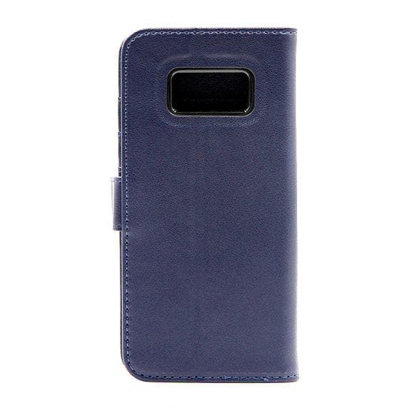 Samsung S8 Plånboksfodral Läder med Stativ - Blå