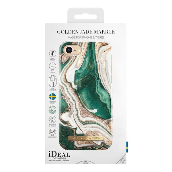 iDeal Of Sweden Fashion Skal för iPhone 6/6S/7/8 & SE 2020/2022 - Golden Jade Marble
