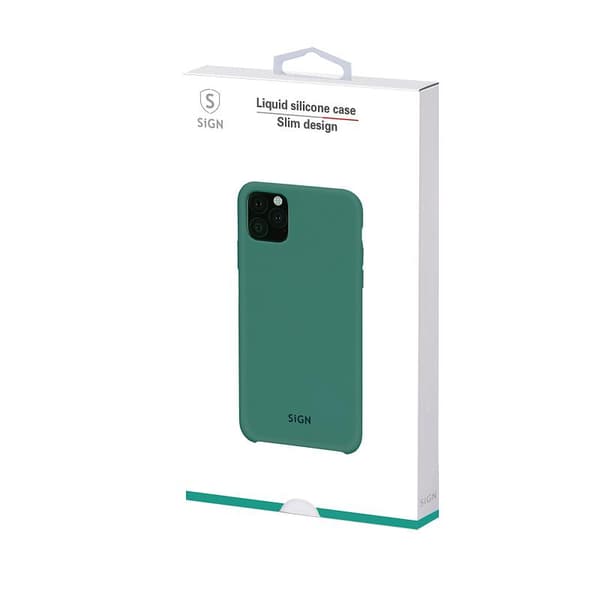 SiGN Liquid Silicone Case för iPhone 12/12 Pro - Mint