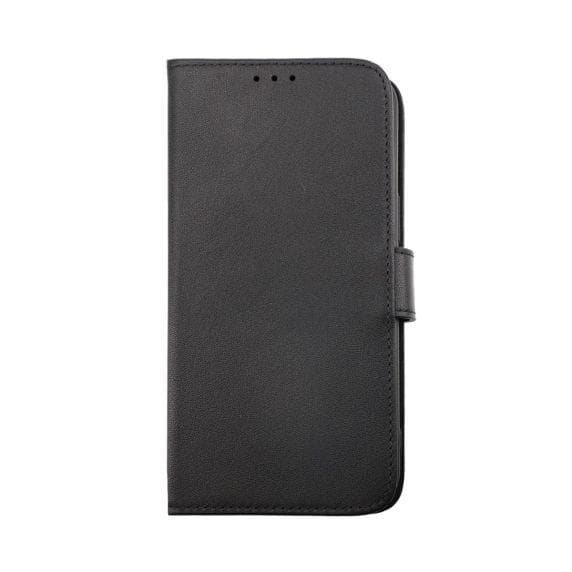 iPhone 14 Pro Plånboksfodral Läder Rvelon Färg Svart