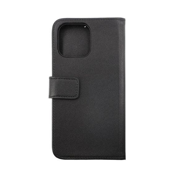 iPhone 14 Pro Max Plånboksfodral Läder Rvelon Färg Svart