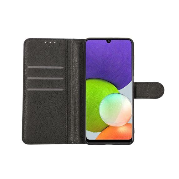 Samsung Galaxy A22 4G Plånboksfodral med Stativ Färg Svart