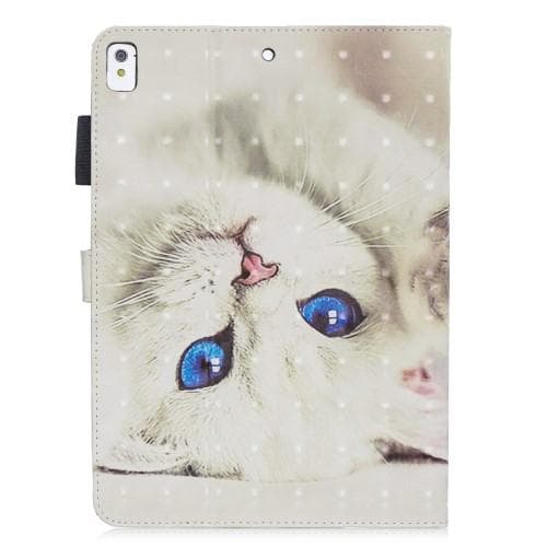 Fodral för iPad 9.7" 2017, iPad 9.7" 2018 & iPad Air - White Cat