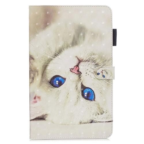 Fodral för iPad 9.7" 2017, iPad 9.7" 2018 & iPad Air - White Cat