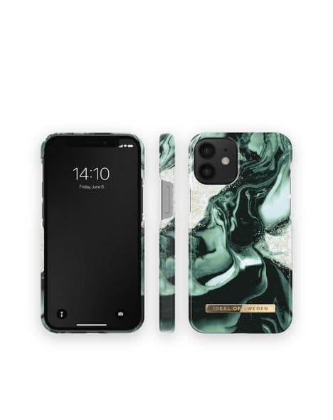 iDeal Of Sweden Fashion Skal för iPhone 13 - Golden Olive Marble