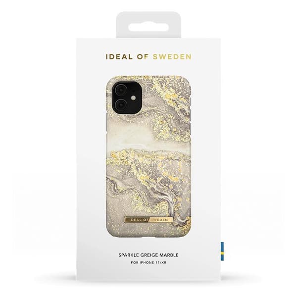 iDeal Of Sweden Fashion Skal för iPhone 11 & XR - Sparkle Greige Marble