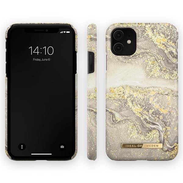 iDeal Of Sweden Fashion Skal för iPhone 11 & XR - Sparkle Greige Marble