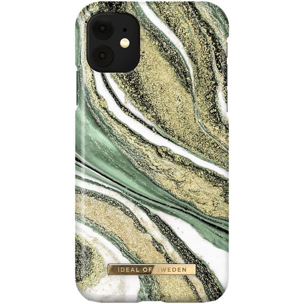 iDeal Of Sweden Fashion Skal för iPhone 11/XR - Cosmic Green Swirl