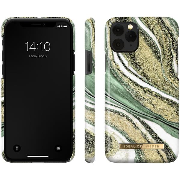 iDeal Of Sweden Fashion Skal för Phone X/XS/11 Pro - Cosmic Green Swirl