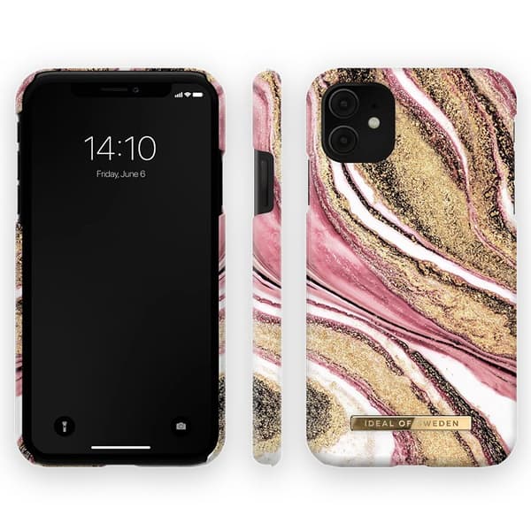 iDeal Of Sweden Fashion Skal för iPhone 11/XR - Cosmic Pink Swirl