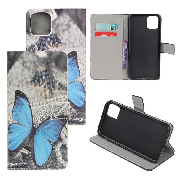 Plånboksfodral för iPhone 12/12 Pro - Fjäril