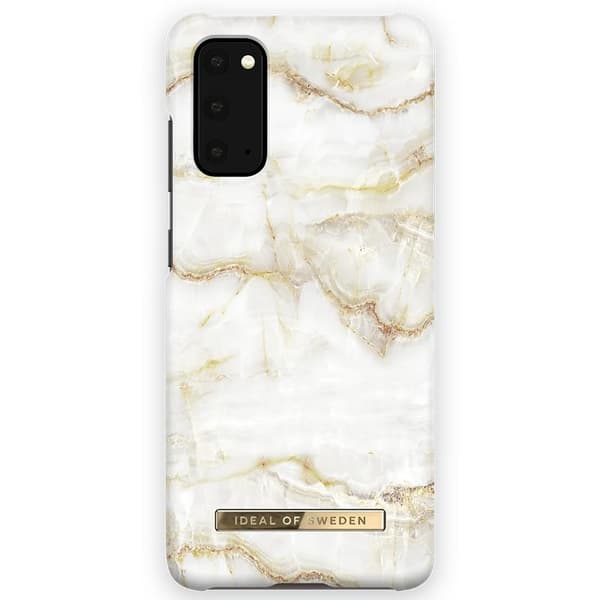 iDeal of Sweden Fashion Case Samsung Galaxy S20 - Golden Pearl Marble