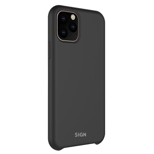 SiGN Liquid Silicone Case för iPhone 12/12 Pro - Svart