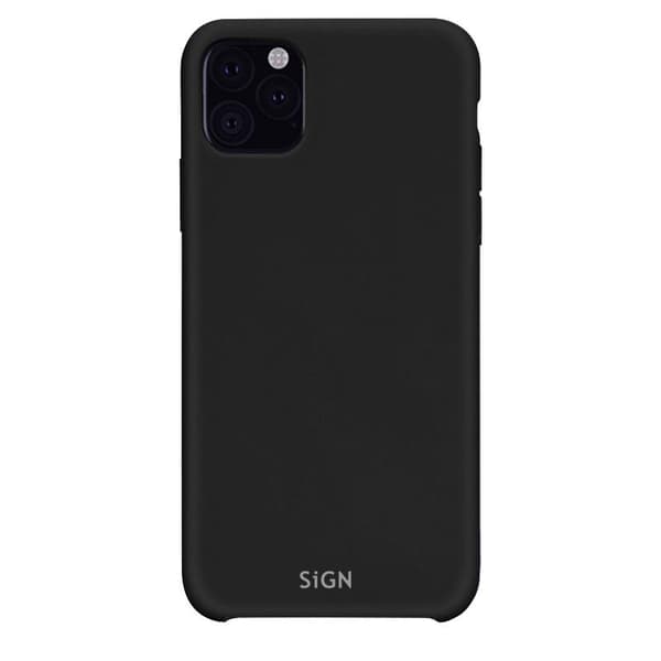 SiGN Liquid Silicone Case för iPhone 12/12 Pro - Svart