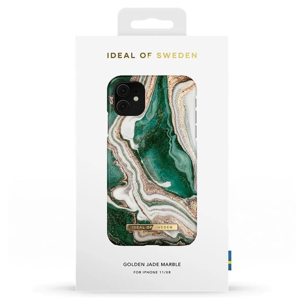 iDeal Of Sweden Fashion Skal för iPhone 11 & XR - Golden Jade Marble