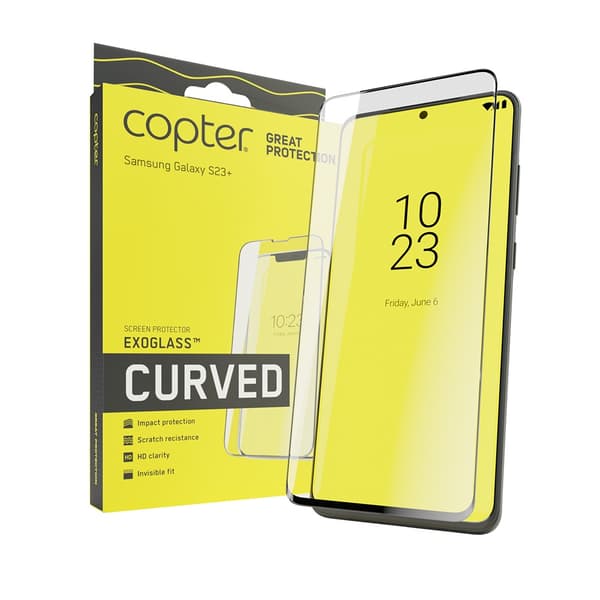 Copter Samsung Galaxy S23 Plus Skjermbeskytter Exoglass Curved