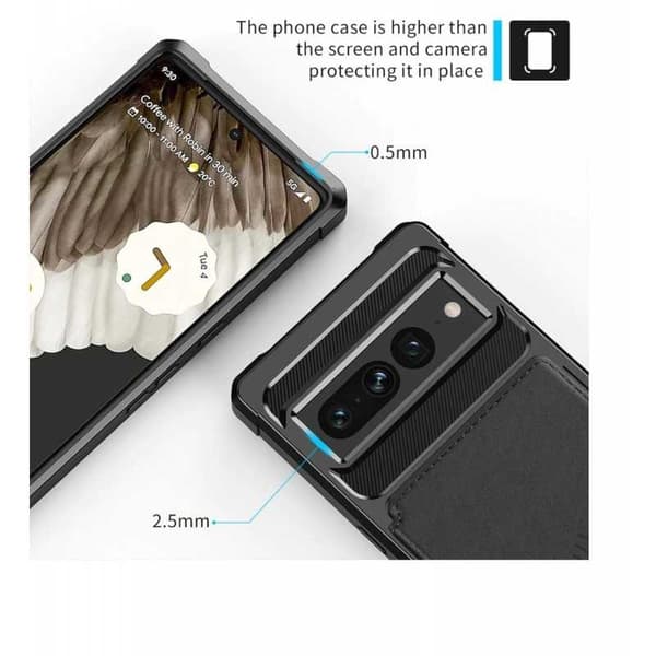 Pixel 7 Pro Stöttåligt Premium Skal 4-FACK Solid V3 RFID