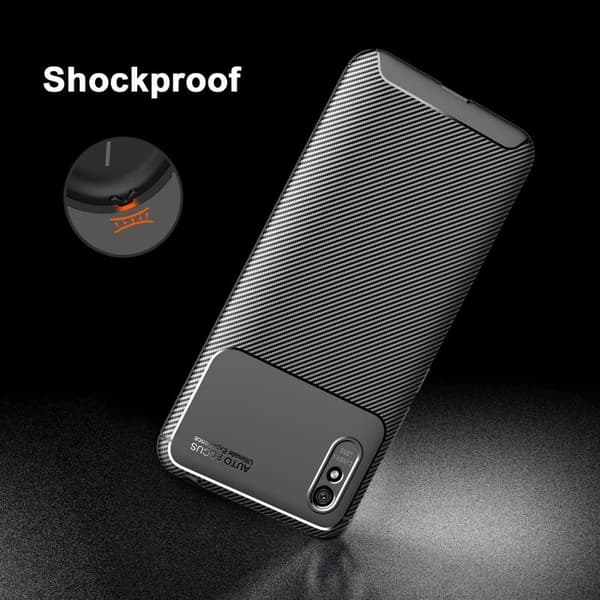 Redmi 9A stødsikkert slankt cover FullCarbon V4