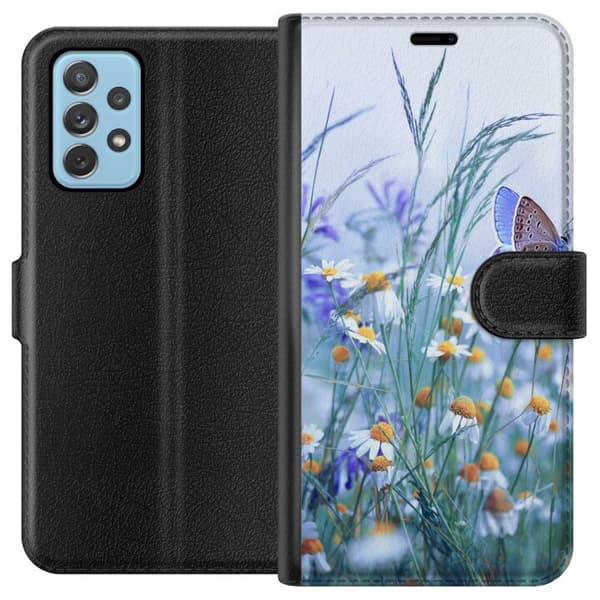 Samsung Galaxy A52 5G Lommeboketui Blomster