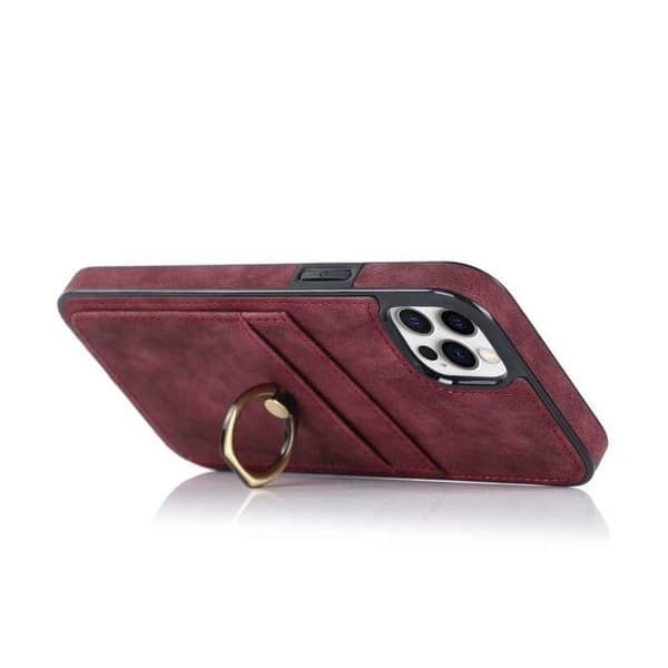 iPhone 12 / 12 Pro mobilcover med kortholder Retro V4