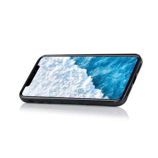 iPhone XR -matkapuhelimen suojakuori korttitelineellä Retro V4