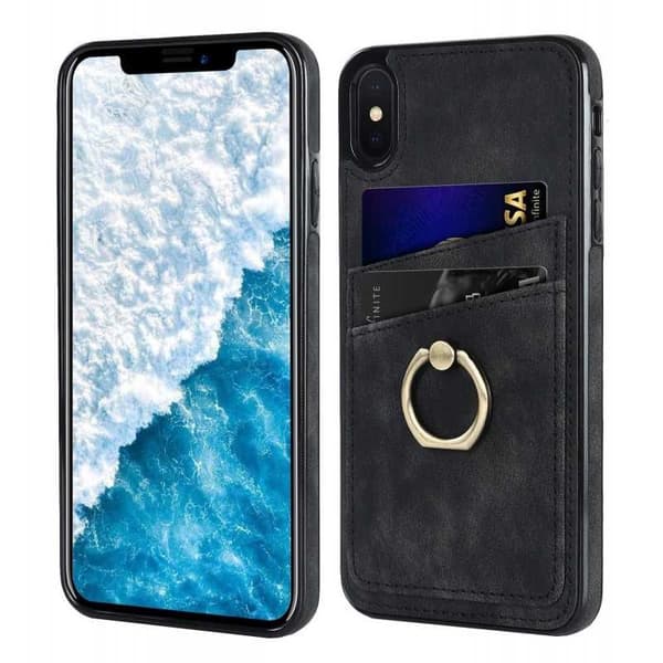 iPhone X / XS Mobilskal med Korthållare Retro V4