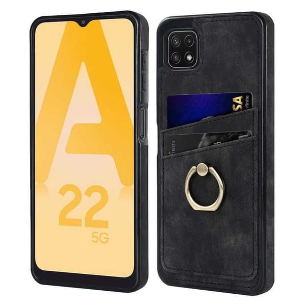 Samsung A22 5G mobilcover med kortholder Retro V4