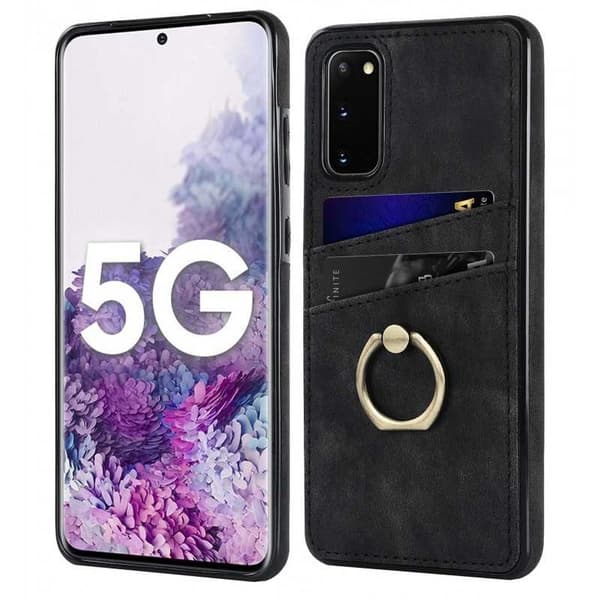 Samsung S20 mobilcover med kortholder Retro V4