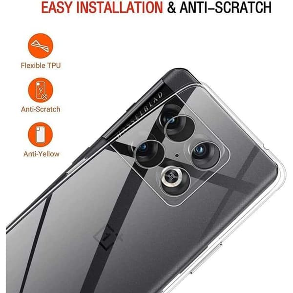 Oneplus 10T Stöttåligt Genomskinligt Skal Simple