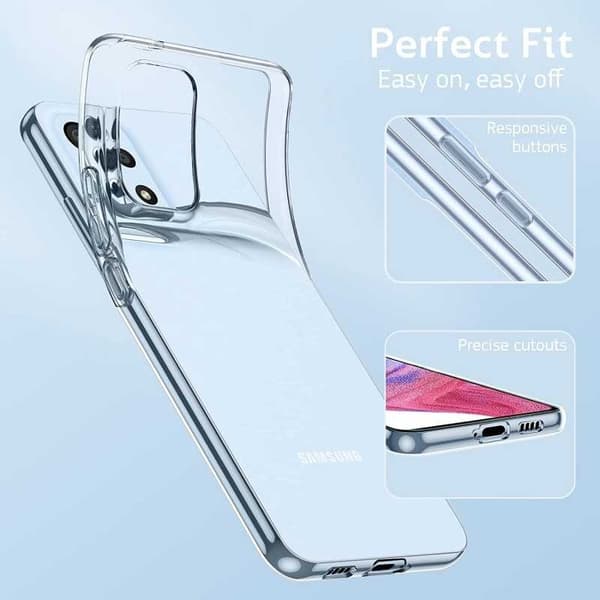 Samsung A23 5G iskuja vaimentava silikonikotelo Simple