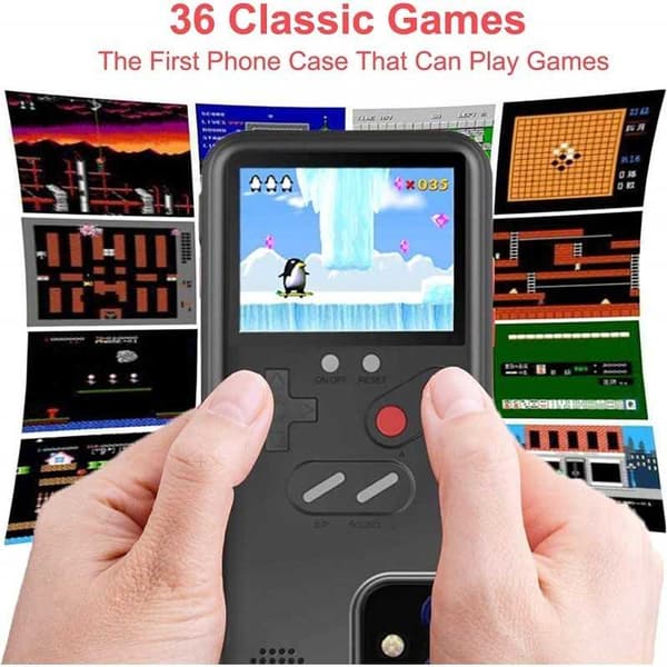 iPhone 14 Plus Klassisk Gameboy Case Farveskærm | 36 Små spil