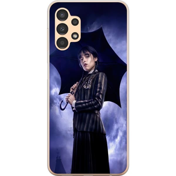 Samsung Galaxy A13 Läpinäkyvä kuori Wednesday Addams