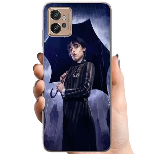 Motorola Moto G32 TPU Mobildeksel Wednesday Addams
