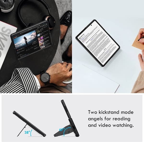 Samsung Galaxy Z FOLD 4- Etui Stødsikker magnetisk Armor Case - SORT