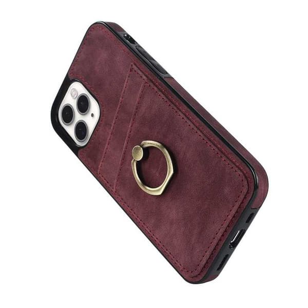 iPhone 11 Pro Max Mobilskal med Korthållare Retro V4