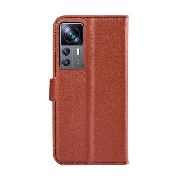 Xiaomi 12T/Xiaomi 12T Pro Plånboksfodral med Stativ - Brun
