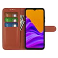 Pikkukuva 2 / 5: Xiaomi Redmi 10 5G Plånboksfodral med Stativ - Brun