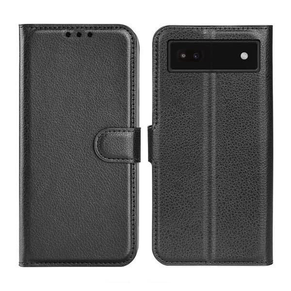 Google Pixel 6A Plånboksfodral med Stativ - Svart