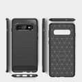 Miniatyrbild 3 av 3: Samsung Galaxy S10 - Litchi skin TPU Case Cover Black