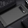 Miniatyrbild 2 av 3: Samsung Galaxy S10 - Litchi skin TPU Case Cover Black
