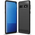 Miniatyrbild 1 av 3: Samsung Galaxy S10 - Litchi skin TPU Case Cover Black