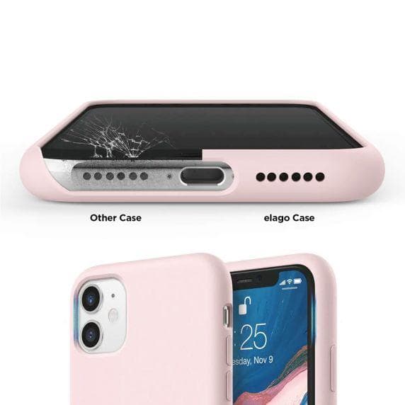 Rvelon iPhone 11 Skal - Silikon Sand Rosa