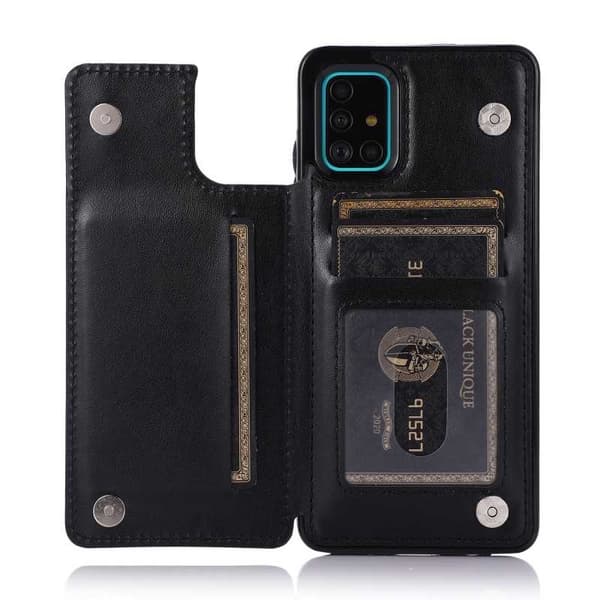 Samsung A51 Shockproof Case Kortholder 3-POCKET Flippr V2