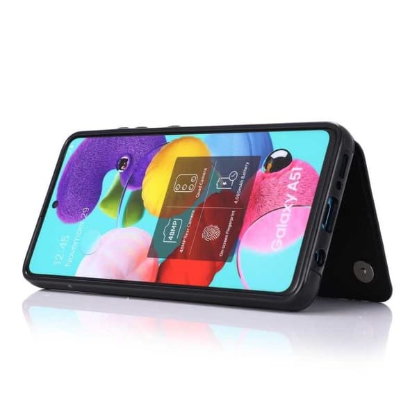 Samsung A51 Shockproof Case Kortholder 3-POCKET Flippr V2