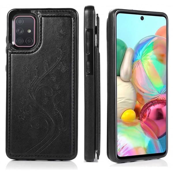 Samsung A71 Shockproof Case Kortholder 3-POCKET Flippr V2